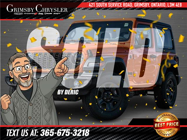 2026 Jeep Wrangler Sport Orange with 10km at $45,499
