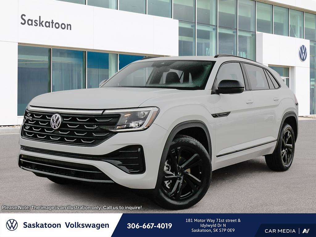 2025 Volkswagen Atlas Cross Sport 2.0 TSI Comfortline R-Line Black Edition White with 11km at $58,640