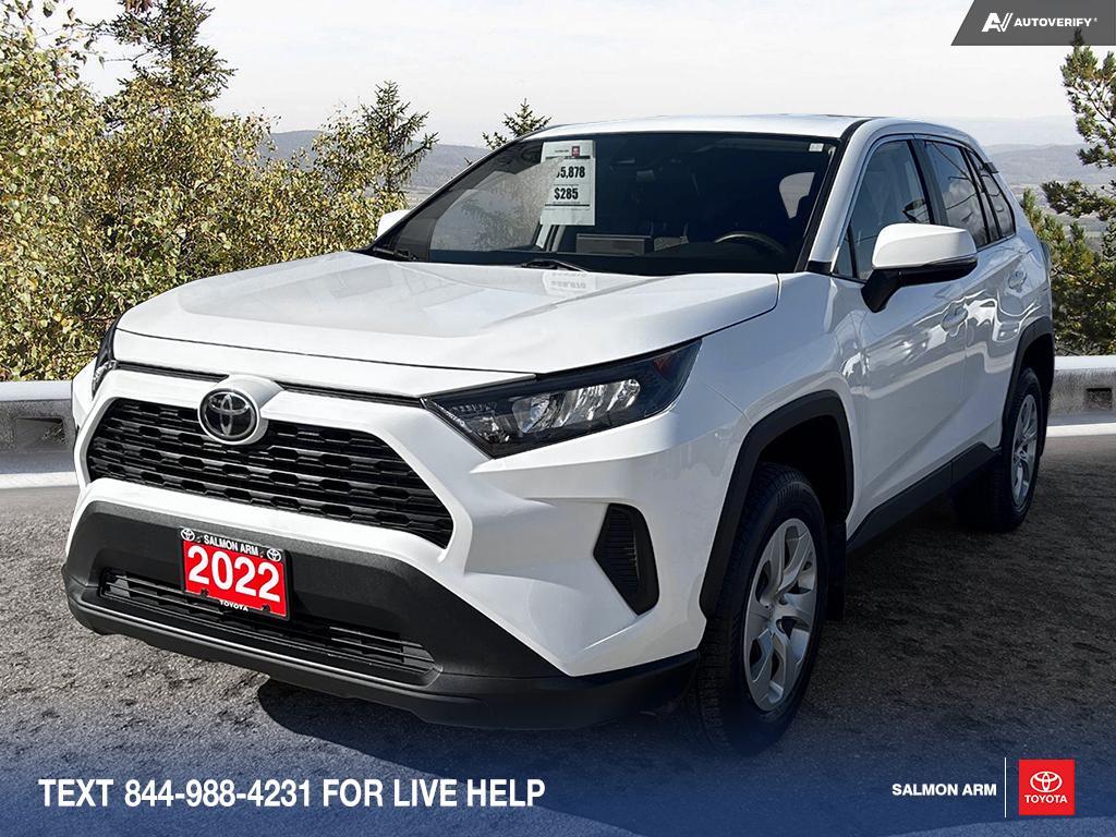 2022 Toyota RAV4 LE White with 70,578km at $34,887