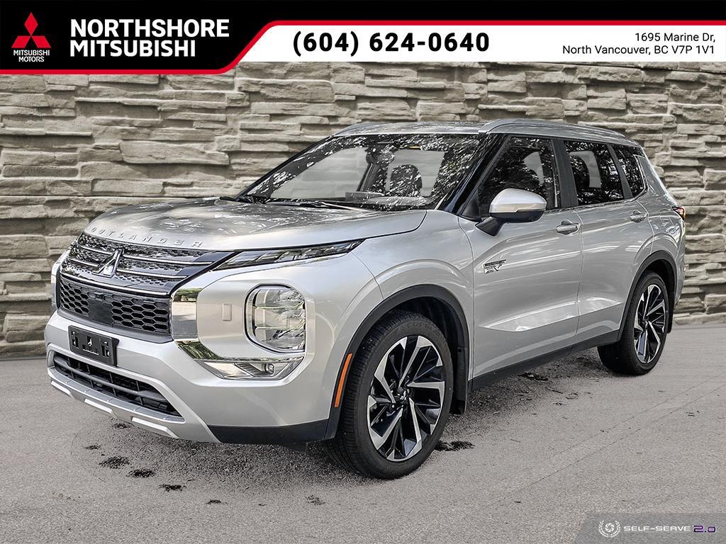 2024 Mitsubishi Outlander Plug-In Hybrid SEL Silver with 7,099km at $49,998