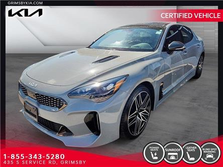 2022 Kia Stinger GT ELITE LOADED | RED LEATHER | BLIND SPOT MONITOR (Stk: N4759) in Grimsby - Image 1 of 17