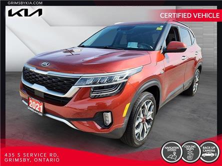 2021 Kia Seltos SX Turbo TURBO | COOLED SEATS | SUNROOF (Stk: U2576) in Grimsby - Image 1 of 22