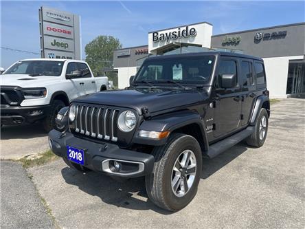 2018 Jeep Wrangler Unlimited Sahara (Stk: 23015A) in Meaford - Image 1 of 13