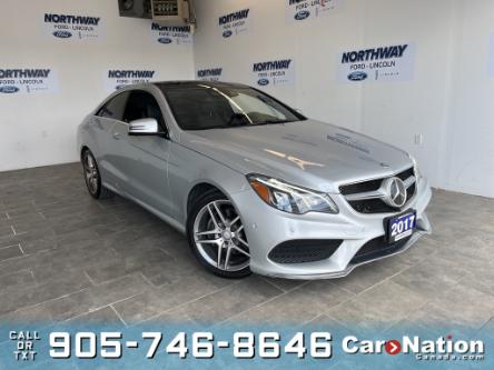 2017 Mercedes-Benz E-Class E400| COUPE| AWD | LEATHER | ROOF |NAV |AMG WHEELS (Stk: P7430A) in Brantford - Image 1 of 24