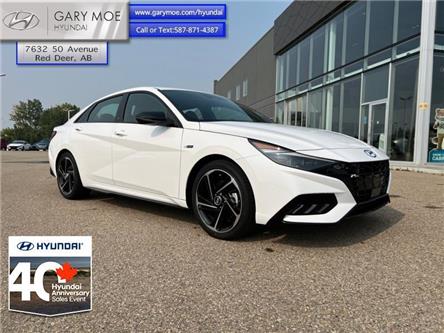 2023 Hyundai Elantra N Line (Stk: 3EL1947) in Red Deer - Image 1 of 7