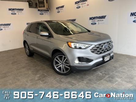 2022 Ford Edge TITANIUM |AWD | LEATHER | PANO ROOF | NAV |1 OWNER (Stk: P10180) in Brantford - Image 1 of 24