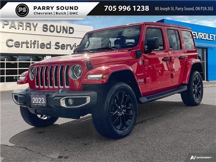 2023 Jeep Wrangler 4xe Sahara (Stk: 25714) in Parry Sound - Image 1 of 28