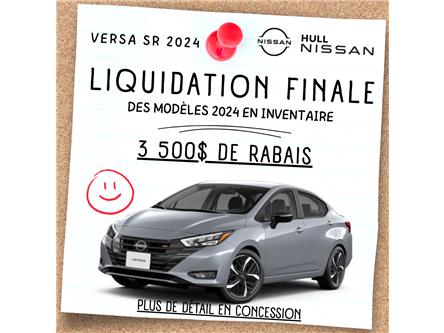 2024 Nissan Versa SR (Stk: 24230) in Gatineau - Image 1 of 12
