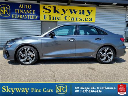 2023 Audi A3 S-LINE |BLACK OPTIC PKG |1-OWNER |SUNROOF| LEATHER (Stk: S8677A) in St. Catharines - Image 1 of 29