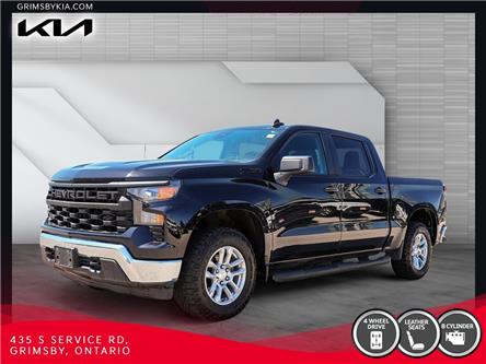 2023 Chevrolet Silverado 1500 Crew Cab Short Box 4-Wheel Drive Work Truck (Stk: U3081) in Grimsby - Image 1 of 17