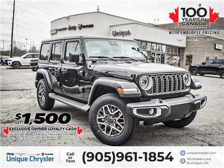 2025 Jeep Wrangler Sahara 4 Door 4x4| LEATHER| SAFETY GROUP| TECH| (Stk: S148) in Burlington - Image 1 of 27