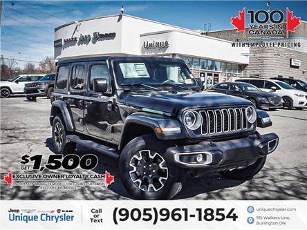 2025 Jeep Wrangler Sahara 4 Door 4x4| LEATHER| SAFETY GROUP| (Stk: S158) in Burlington - Image 1 of 25