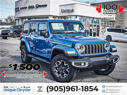 2025 Jeep Wrangler Sahara 4 Door 4x4| LEATHER| SAFETY GROUP| (Stk: S157) in Burlington - Image 1 of 28