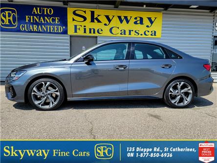 2023 Audi A3 S-LINE |BLACK OPTIC PKG |1-OWNER |SUNROOF| LEATHER (Stk: S8677A) in St. Catharines - Image 1 of 29