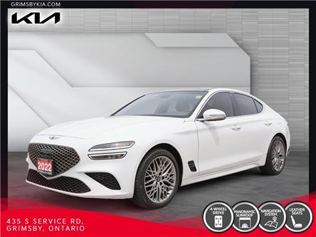 2022 Genesis G70 2.0T Advanced AWD | NAVI | PANO ROOF | RED LEATHER (Stk: U3123) in Grimsby - Image 1 of 19