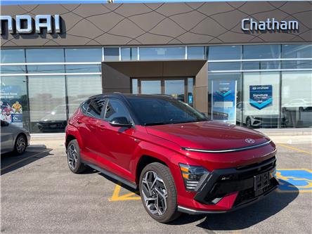 2025 Hyundai Kona 1.6T N Line w/Two-Tone Roof (Stk: 5B047A) in Chatham - Image 1 of 27 2025 Hyundai Kona 1.6T N Line w/Two-Tone Roof (Stk: 5B047A) in Chatham - Image 1 of 27