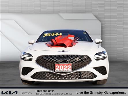 2022 Genesis G70 2.0T Advanced AWD | NAVI | PANO ROOF | RED LEATHER (Stk: U3123) in Grimsby - Image 1 of 20