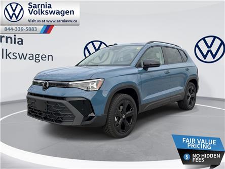2026 Volkswagen Taos Comfortline Black Edition (Stk: V2608) in Sarnia - Image 1 of 25