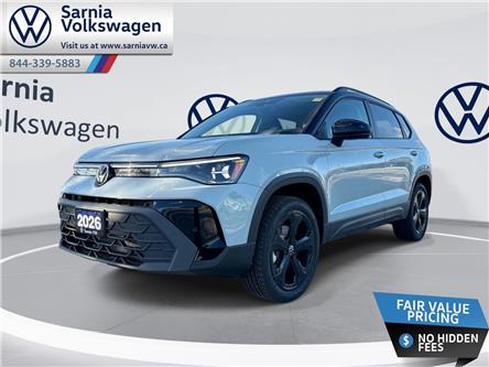 2026 Volkswagen Taos Comfortline Black Edition (Stk: V2633) in Sarnia - Image 1 of 25