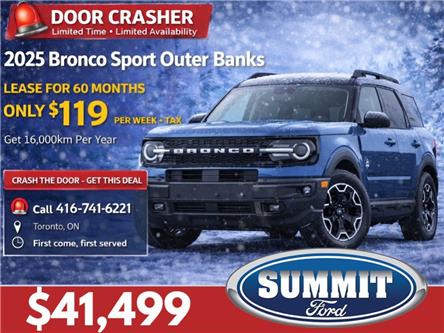 2025 Ford Bronco Sport Outer Banks (Stk: 25BS138) in Toronto - Image 1 of 2