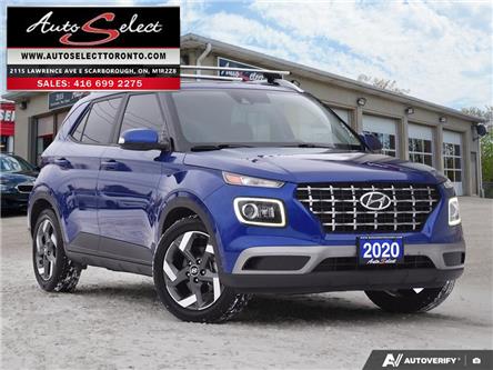2020 Hyundai Venue Ultimate w/Black Interior (IVT) (Stk: 2TVQ82) in Scarborough - Image 1 of 28