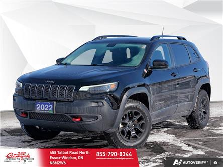 2022 Jeep Cherokee Trailhawk (Stk: 260641) in Essex-Windsor - Image 1 of 31