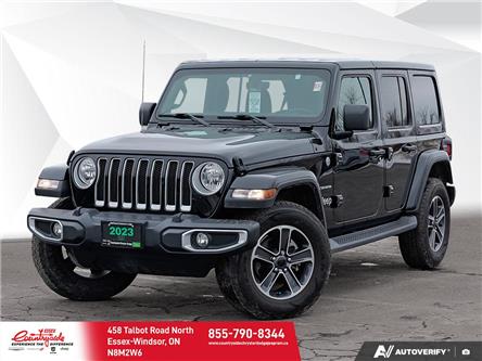 2023 Jeep Wrangler Sahara (Stk: 62593) in Essex-Windsor - Image 1 of 28