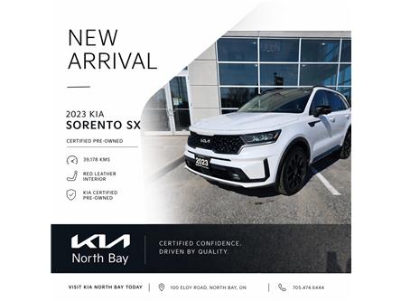 2023 Kia Sorento 2.5T SX w/Burgundy Leather (Stk: 26-219PA) in North Bay - Image 1 of 13