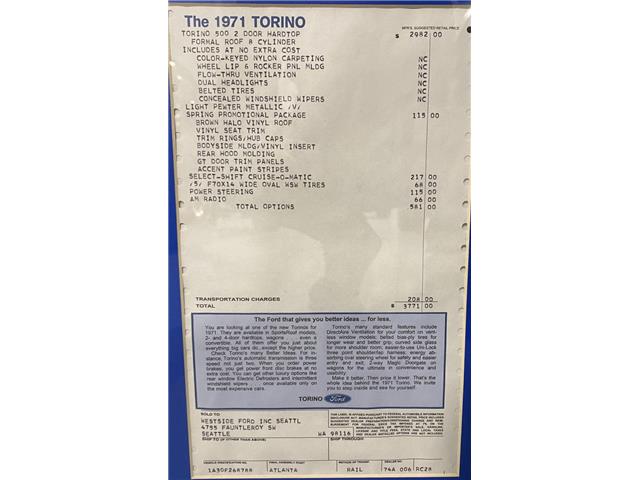 1971 Ford Torino 500 (Stk: 268788) in Watford - Image 3 of 23