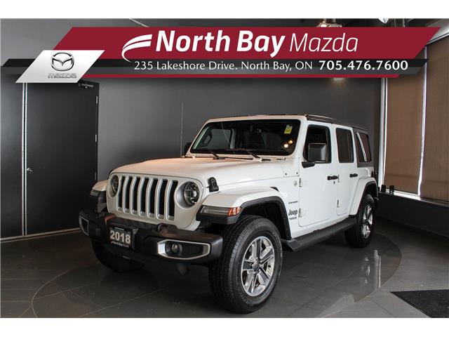 2018 Jeep Wrangler Unlimited Sahara (Stk: U6928A) in North Bay - Image 1 of 28