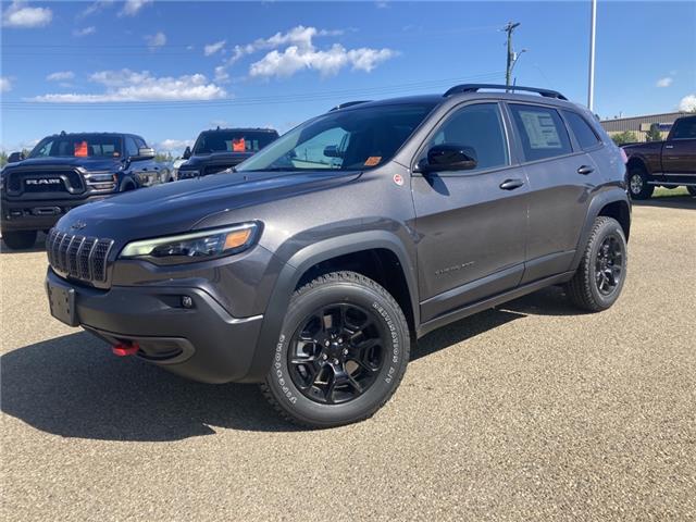 2022 Jeep Cherokee Trailhawk (Stk: NT387) in Rocky Mountain House - Image 1 of 28
