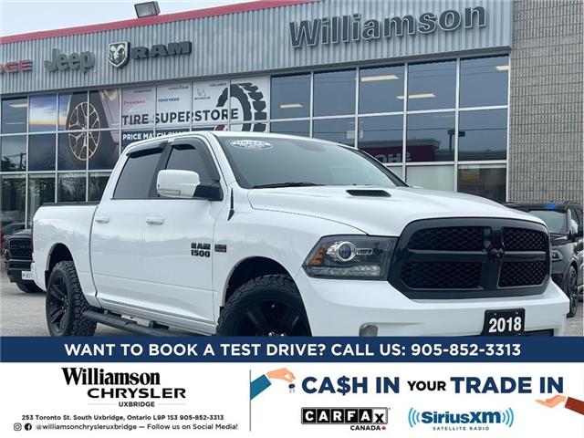 2018 RAM 1500 Sport (Stk: W7776) in Uxbridge - Image 1 of 25