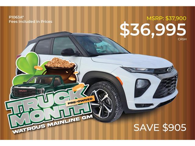 2021 Chevrolet TrailBlazer RS (Stk: P1063A) in Watrous - Image 1 of 50