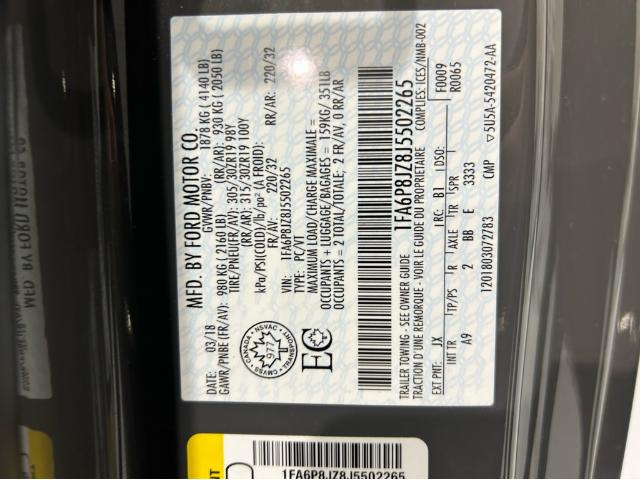 2018 Ford Mustang Shelby 350R  (Stk: 502265) in Watford - Image 11 of 22