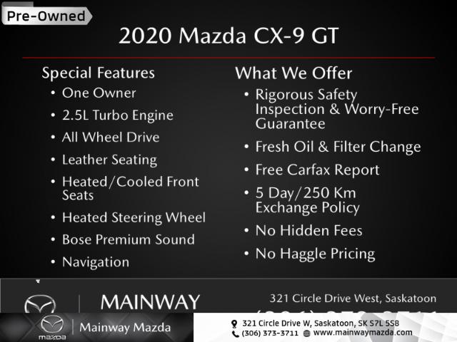 2020 Mazda CX-9 GT (Stk: M24080A) in Saskatoon - Image 1 of 1