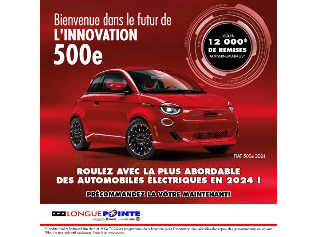 2024 Fiat 500e Base at $30785 for sale in Saint-Léonard - Longue