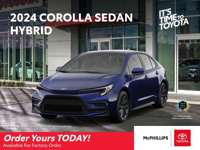 New 2024 Toyota Corolla Hybrid  New 2024 Toyota Corolla Hybrid - Factory Order - Winnipeg - McPhillips Toyota