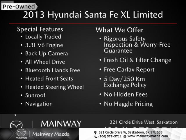2013 Hyundai Santa Fe XL Limited (Stk: M24295A) in Saskatoon - Image 1 of 1
