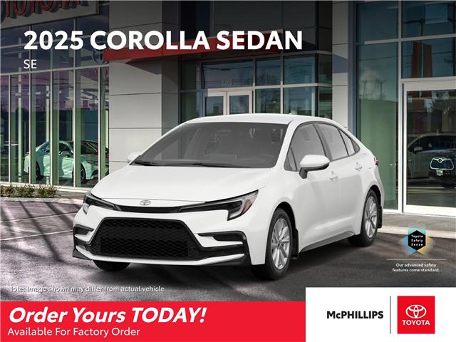 New 2025 Toyota Corolla  New 2025 Toyota Corolla - Factory Order - Winnipeg - McPhillips Toyota
