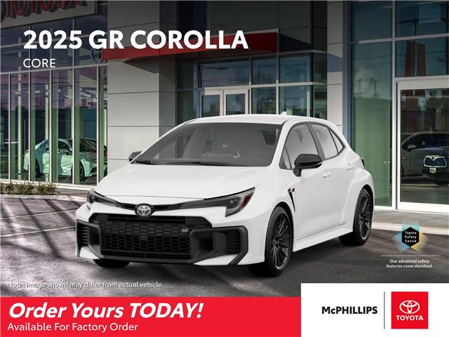 New 2025 Toyota GR Corolla  New 2025 Toyota GR Corolla - Factory Order - Winnipeg - McPhillips Toyota