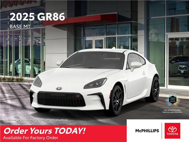 New 2025 Toyota GR86  New 2025 Toyota GR86 - Factory Order - Winnipeg - McPhillips Toyota