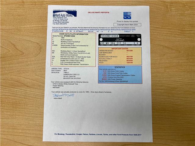 1969 Ford Mustang Mach 1   (Stk: 214558) in Watford - Image 36 of 50