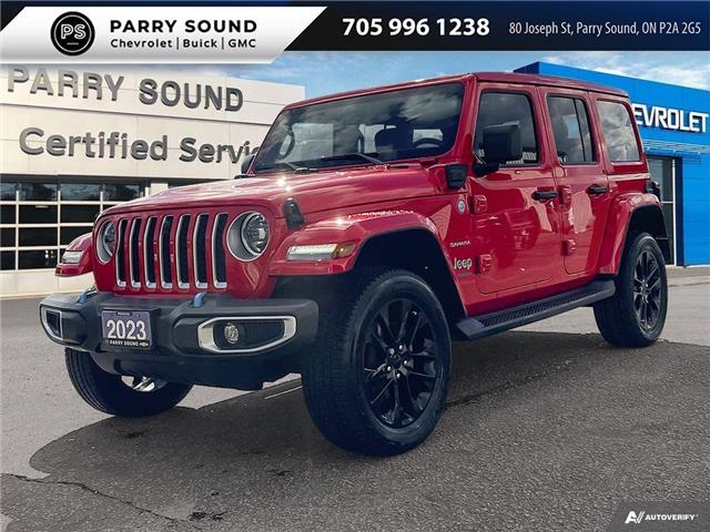 2023 Jeep Wrangler 4xe Sahara (Stk: 25714) in Parry Sound - Image 1 of 28