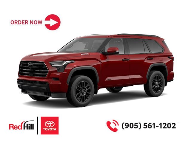 New 2025 Toyota Sequoia Hybrid Limited Nightshade 8-Passenger  **ORDER THIS 2025 SEQUOIA HYBRID LIMITED NIGHTSHADE 8-PASSENGER YOUR WAY!**  - Hamilton - Red Hill Toyota