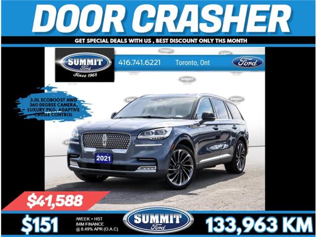 2021 Lincoln Aviator Reserve (Stk: P23462) in Toronto - Image 1 of 24