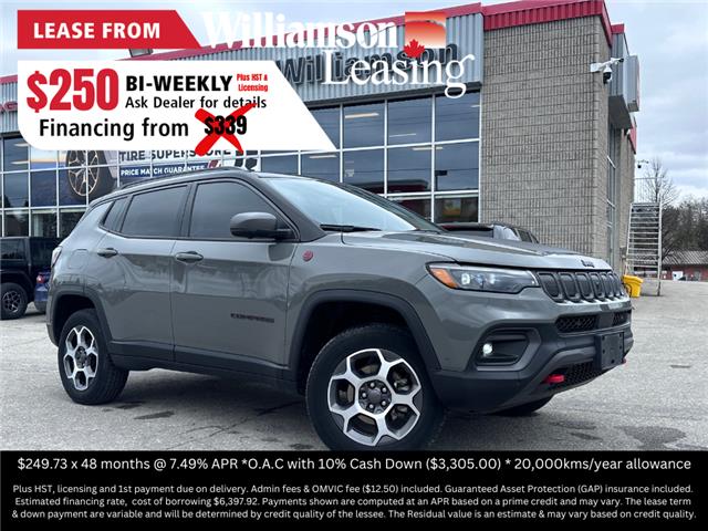 2022 Jeep Compass Trailhawk (Stk: W8929) in Uxbridge - Image 1 of 9
