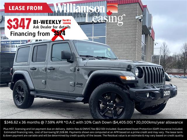 2021 Jeep Wrangler Unlimited Sahara (Stk: W8947) in Uxbridge - Image 1 of 9