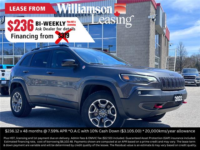 2022 Jeep Cherokee Trailhawk (Stk: W8965) in Uxbridge - Image 1 of 9
