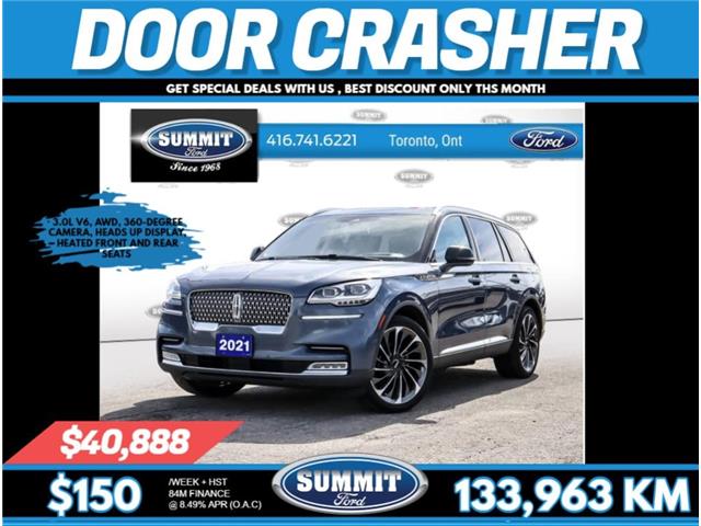 2021 Lincoln Aviator Reserve (Stk: P23462) in Toronto - Image 1 of 24