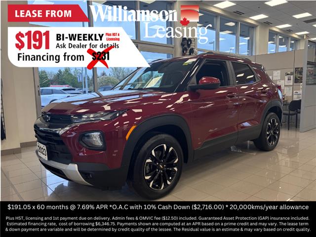 2023 Chevrolet TrailBlazer LT Red with 63,526km at $26,862